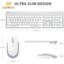 iClever Full Size Wireless Keyboard With Number Pad IC-GK08