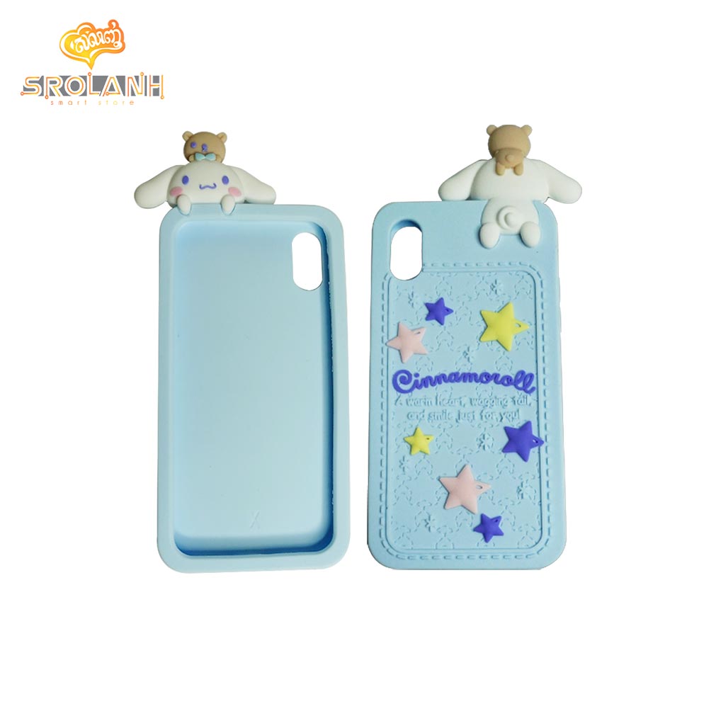 Cartoon Soft Case with lanyard Cinnamoroll for Iphone X