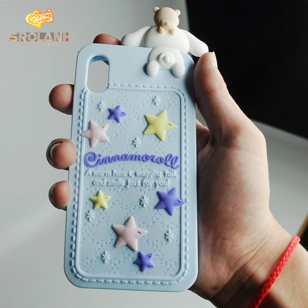 Cartoon Soft Case with lanyard Cinnamoroll for Iphone X