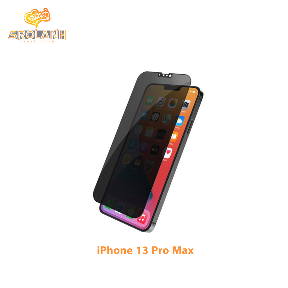 JCPAL Preserver Privacy Tempered Glass For iPhone 13 Pro Max 6.7″