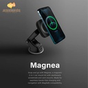 UNIQ Magnea Magnetic Wireless Charger + Car Dash & Vent Mount Charcoal