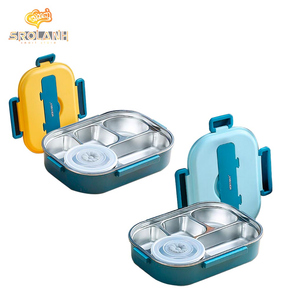 Lunch Box 1500ml 5 Ports With Cup