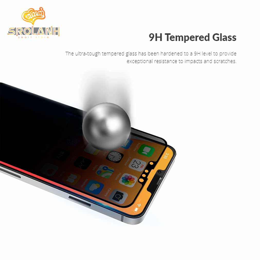 JCPAL Preserver Privacy Tempered Glass For iPhone 13 Pro Max 6.7″