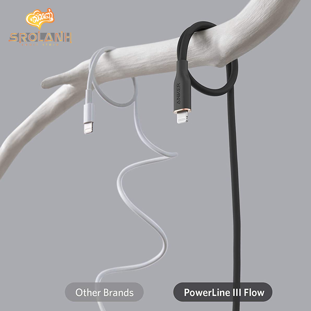 Anker PowerLine III Flow USB-C to Lightning 3ft/0.9m