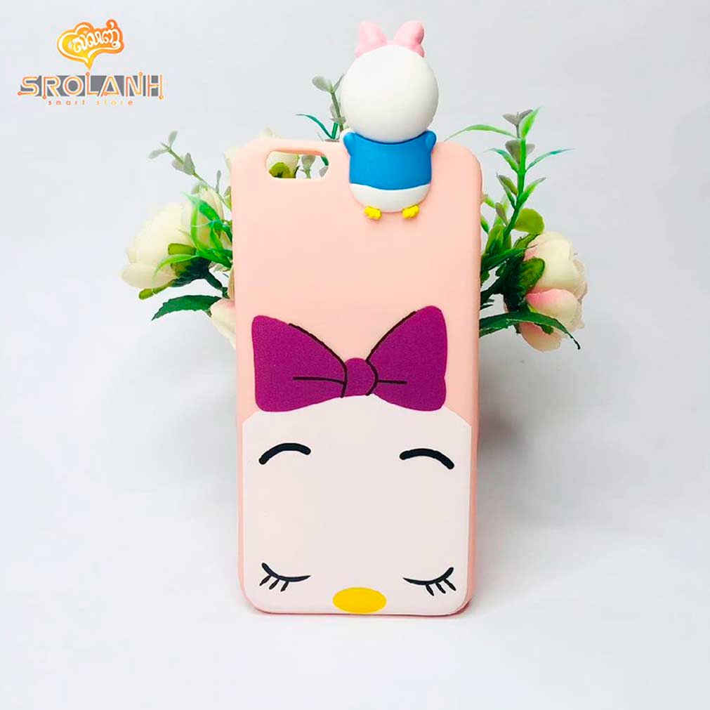 Super shock absorption case white head pig girl for iphone 6plus