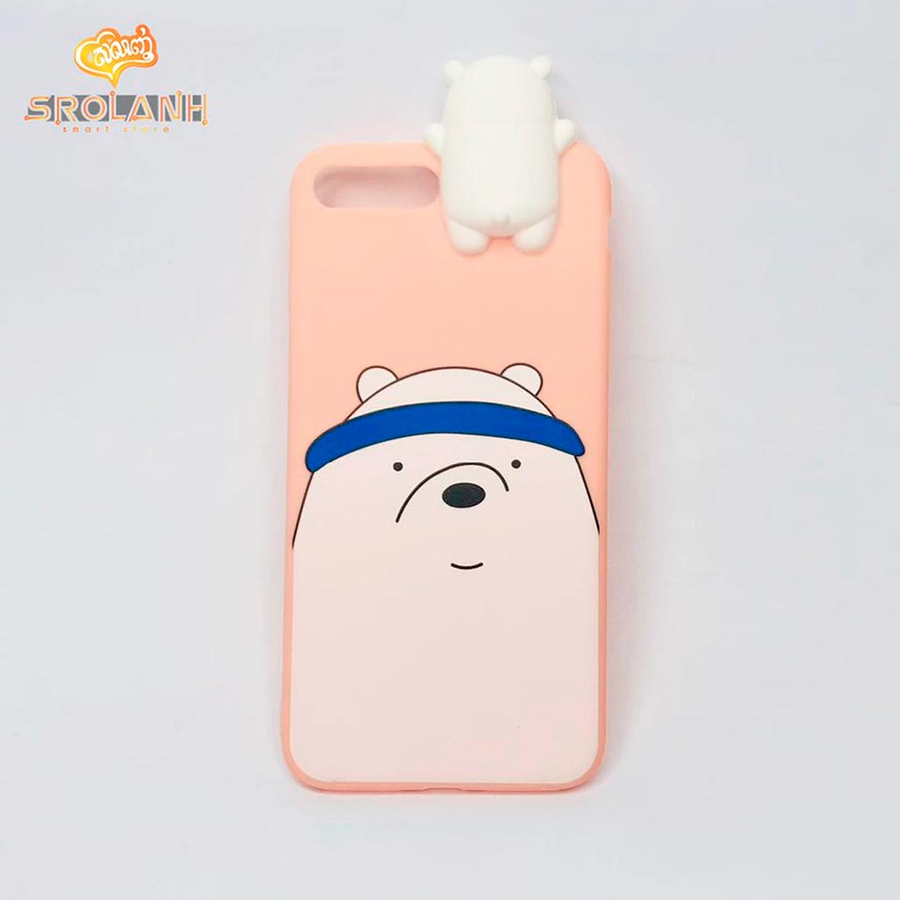 Super shock absorption case white head pig boy for iphone 7plus