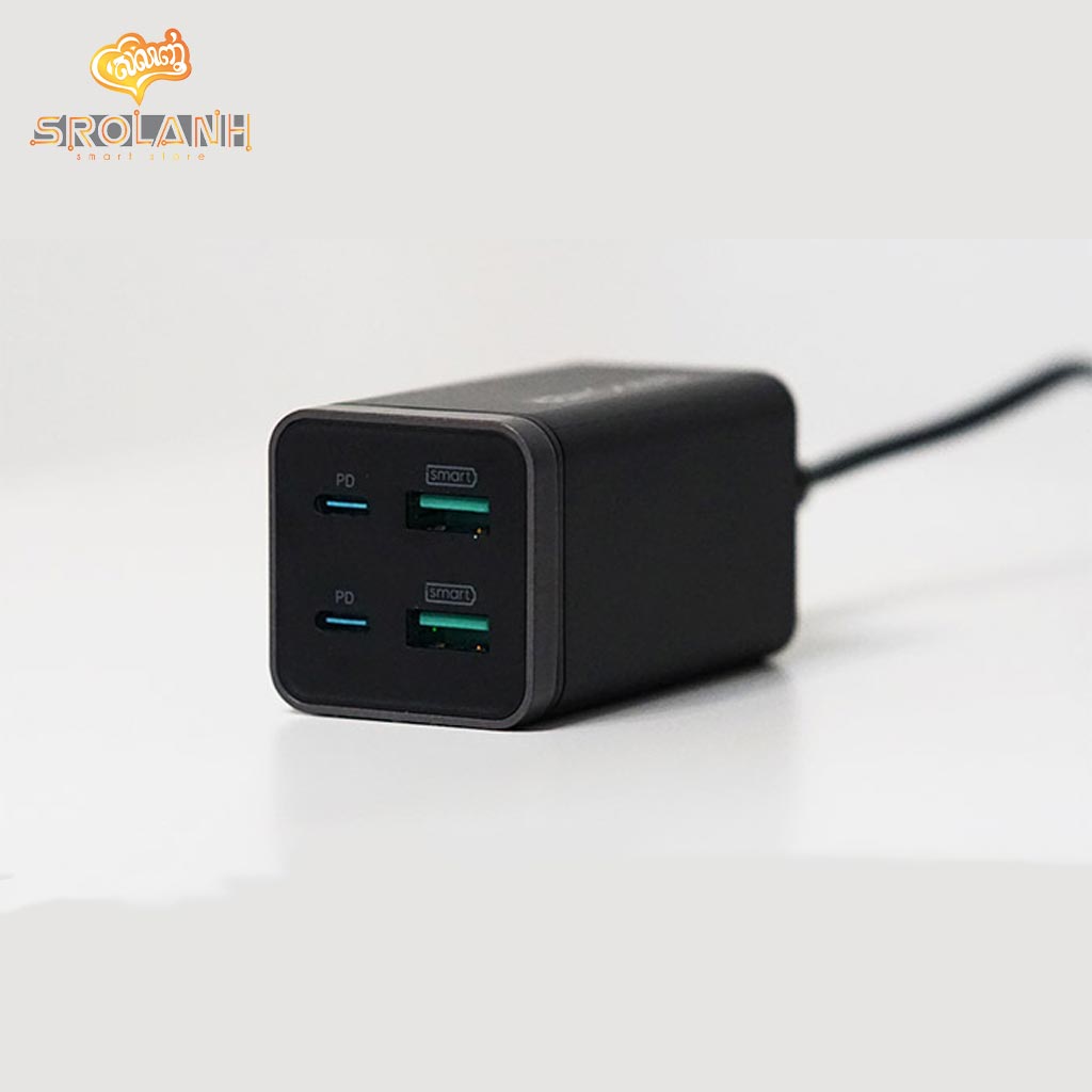 RAVPower PD Pioneer 65W 4-Port GaN Tech USB C Desktop Charger