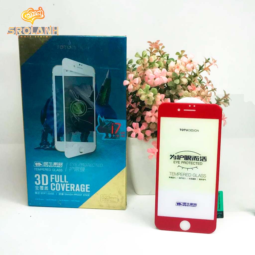 Totu 0.23mm Tempered glass 3D full coverage eye protection for iphone7