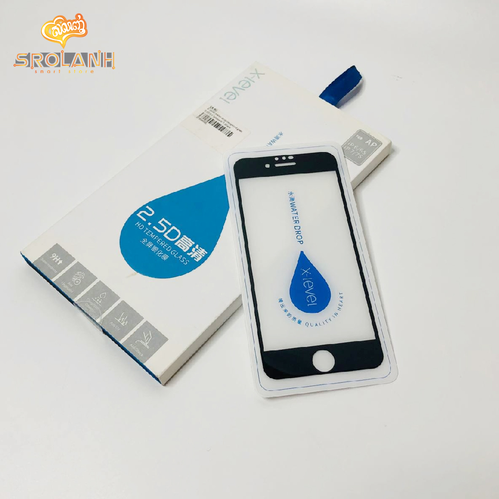X-level water drop tempered glass 2.5D for iphone 6/7
