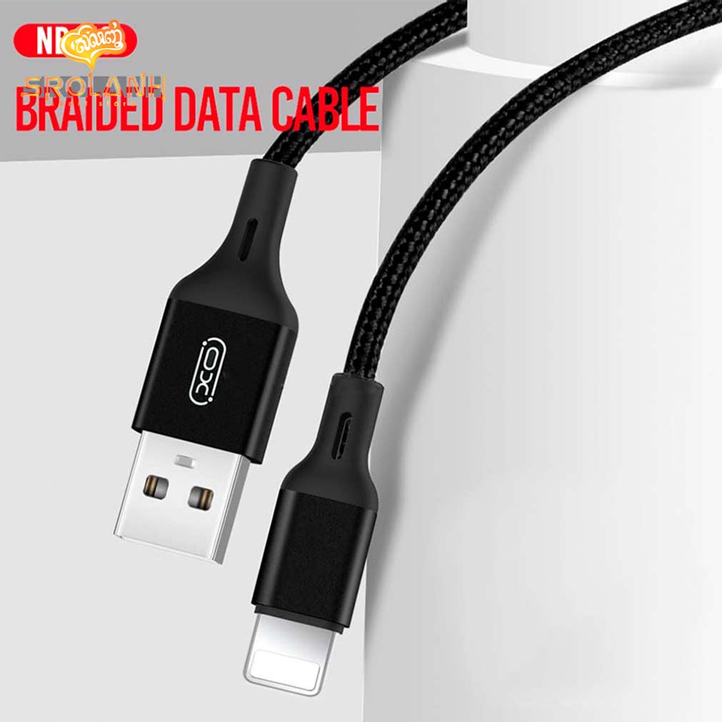 XO NB143 Braided Data Cable Lighting 1M