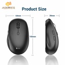 iClever MD165 Dual Mode Wireless Mouse, Bluetooth Type-C Rechargeable Mouse, 2.4G Wireless Computer