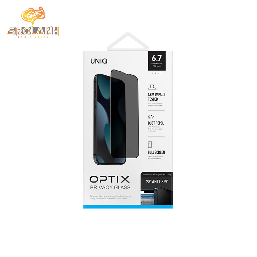 UNIQ Optix Privacy iPhone 13 Pro Max 6.7” (2021) Glass Screen Protector