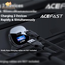 ACEFAST B1 Mini 38W ( USB-C + USB-A ) Dual-Port Metal Car Charger