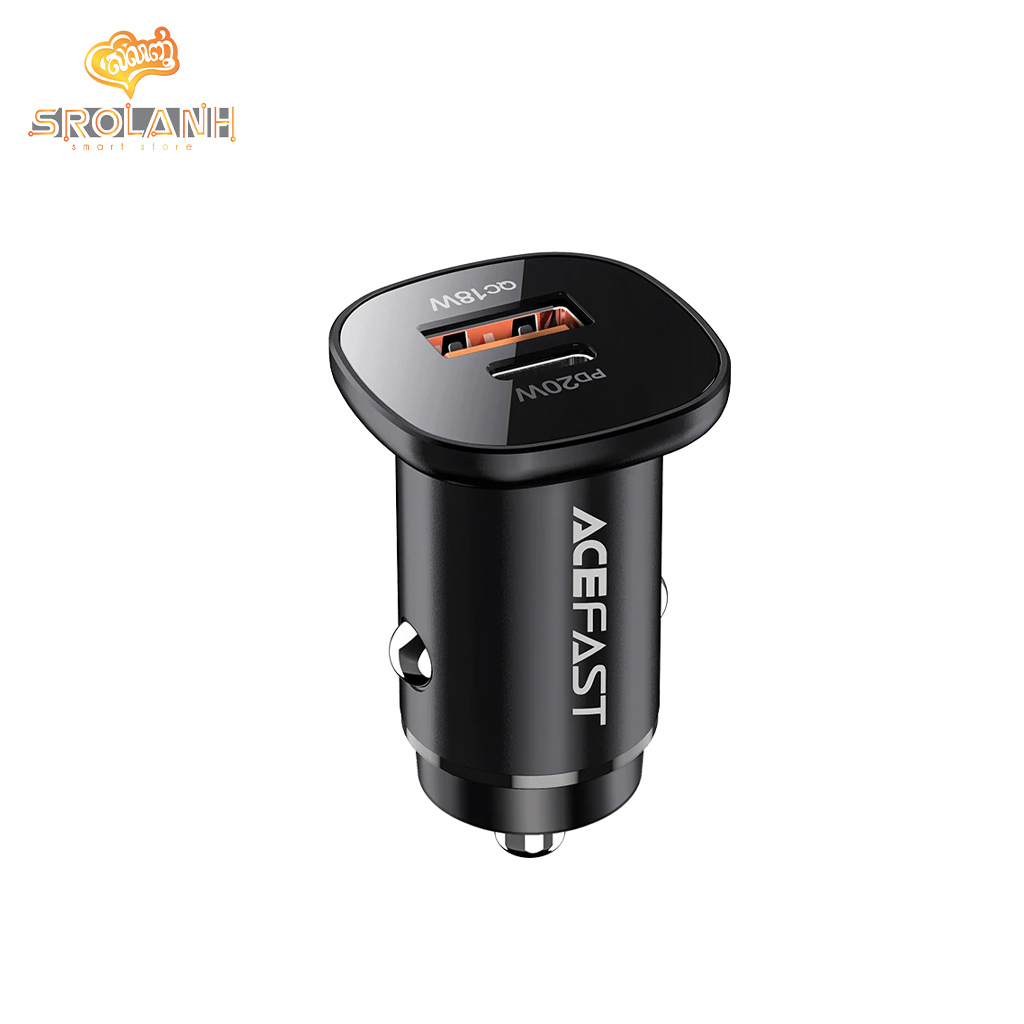 ACEFAST B1 Mini 38W ( USB-C + USB-A ) Dual-Port Metal Car Charger