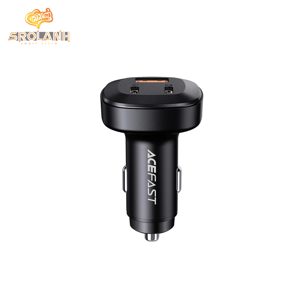 ACEFAST B3 66W ( USB-C + USB-C + USB-A ) Three-Port Metal Car Charger