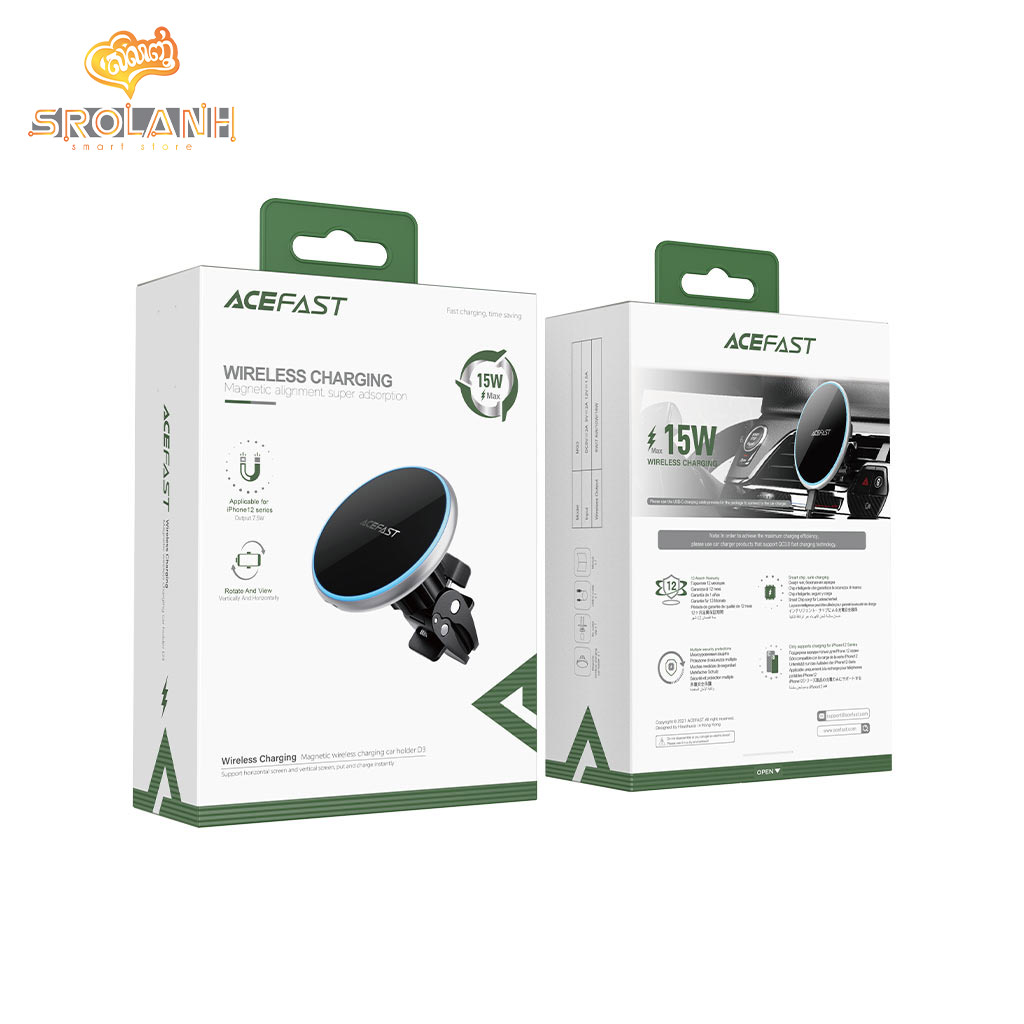 ACEFAST D3 Magnetic Wireless Charging Car Holder