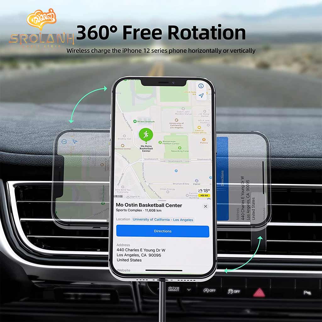 ACEFAST D3 Magnetic Wireless Charging Car Holder