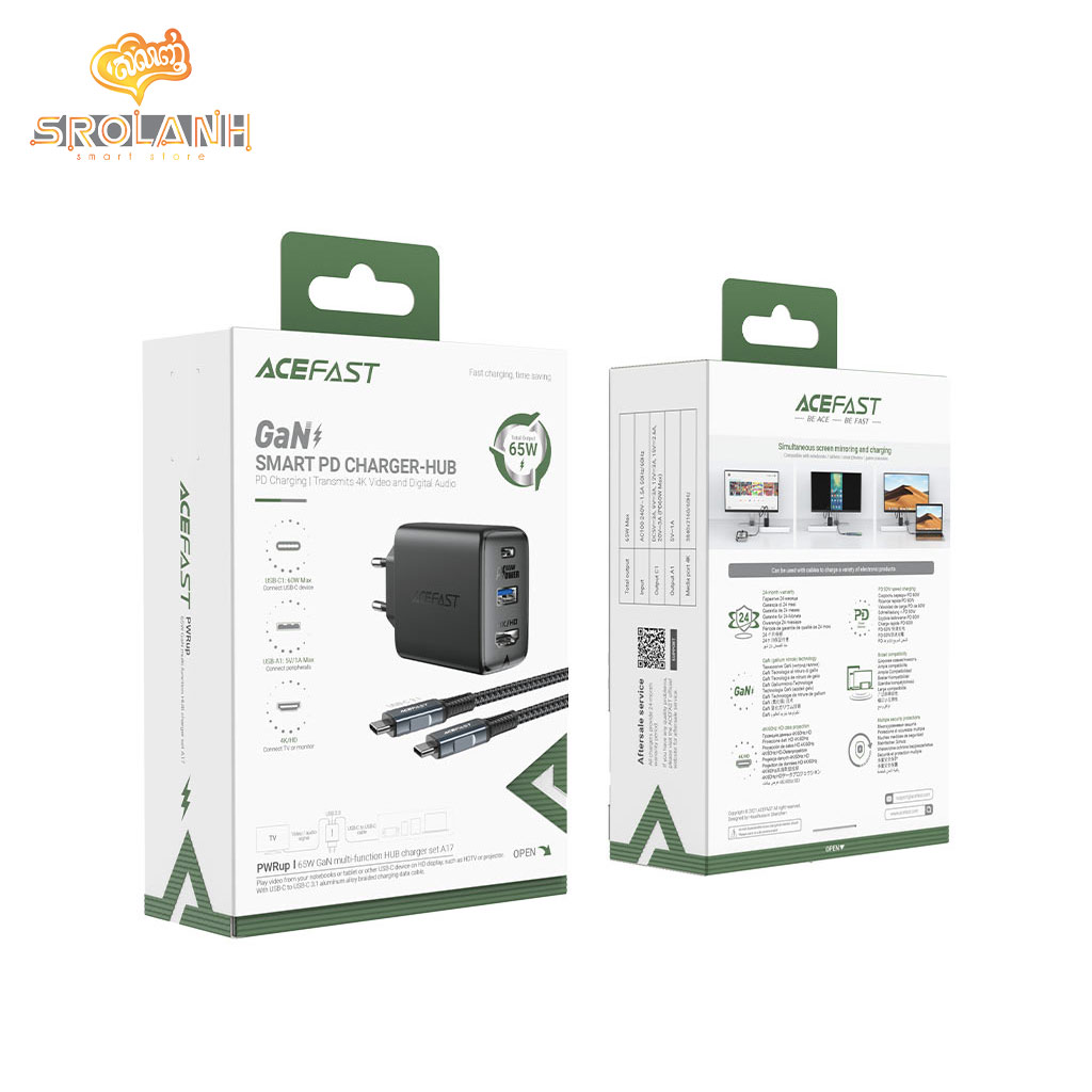 ACEFAST A17 65W GaN Multi-Function  HUB Charger Set ( EU )