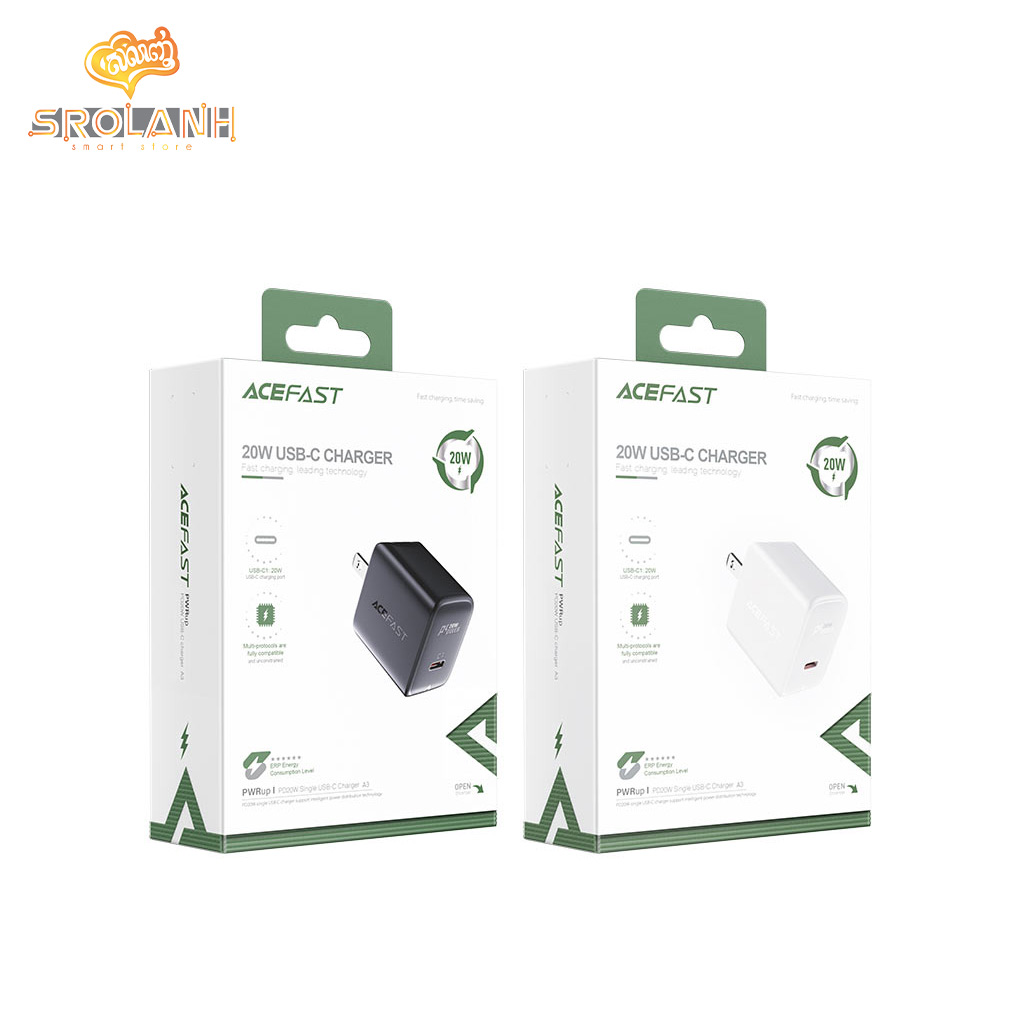 ACEFAST A3 PD20W Single USB-C Charger (US)