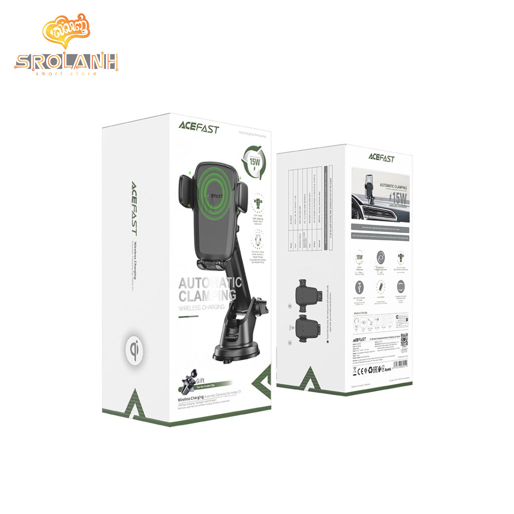 ACEFAST D1 Wireless Charging Automatic Clamping Car Holder