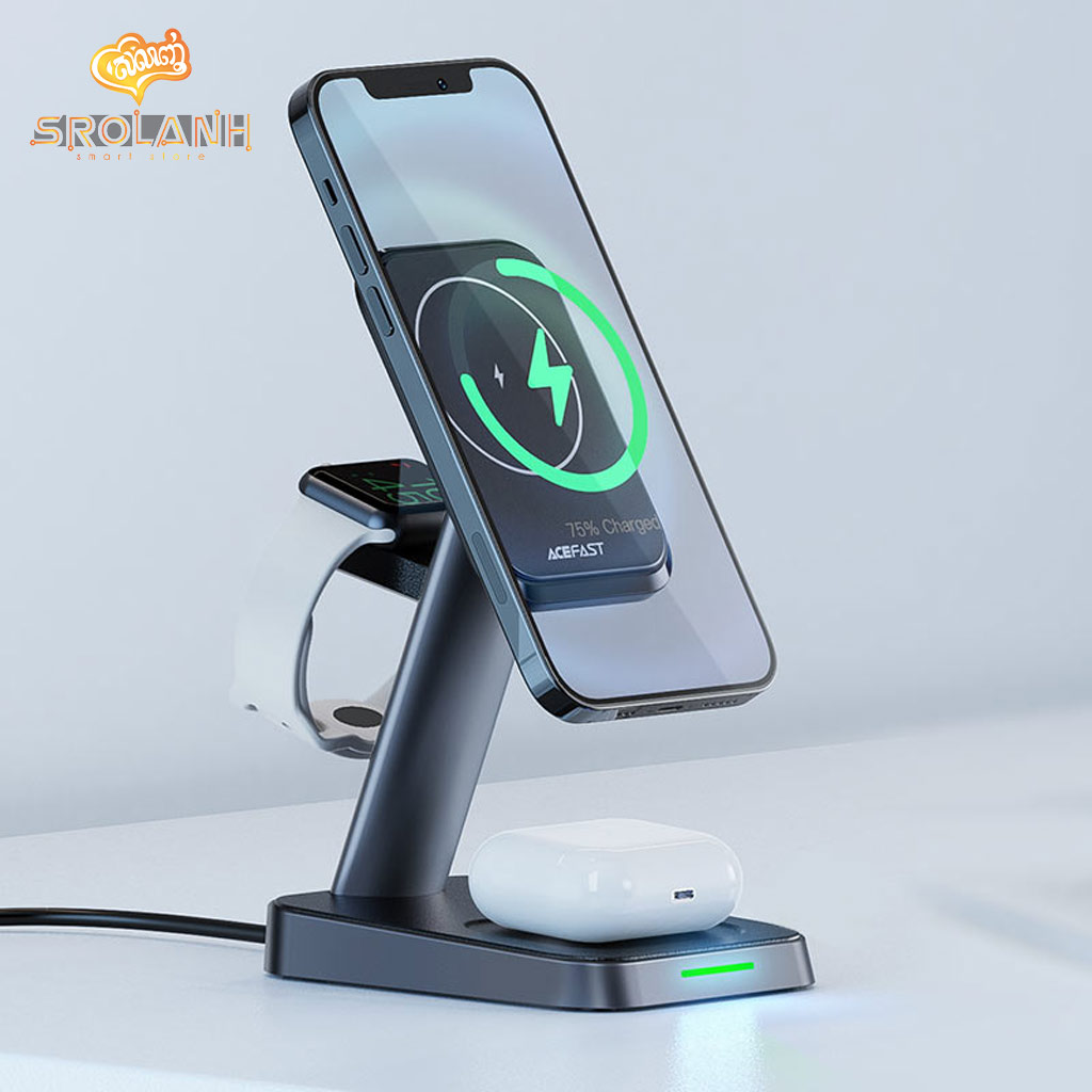 ACEFAST E3 Desktop Three-in-One Wireless Charging Stand