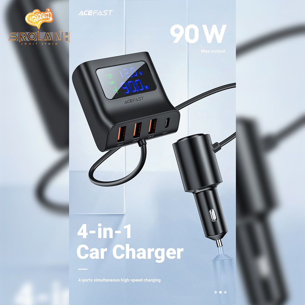 ACEFAST B8 Digital Display Car HUB Charger