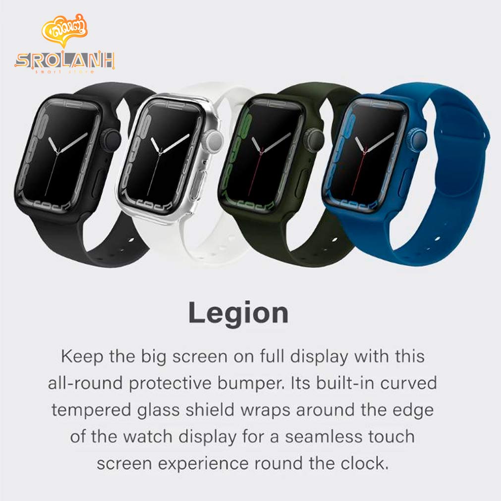UNIQ Legion Watch Case With 9H Tempered Glass Screen Protector 45mm