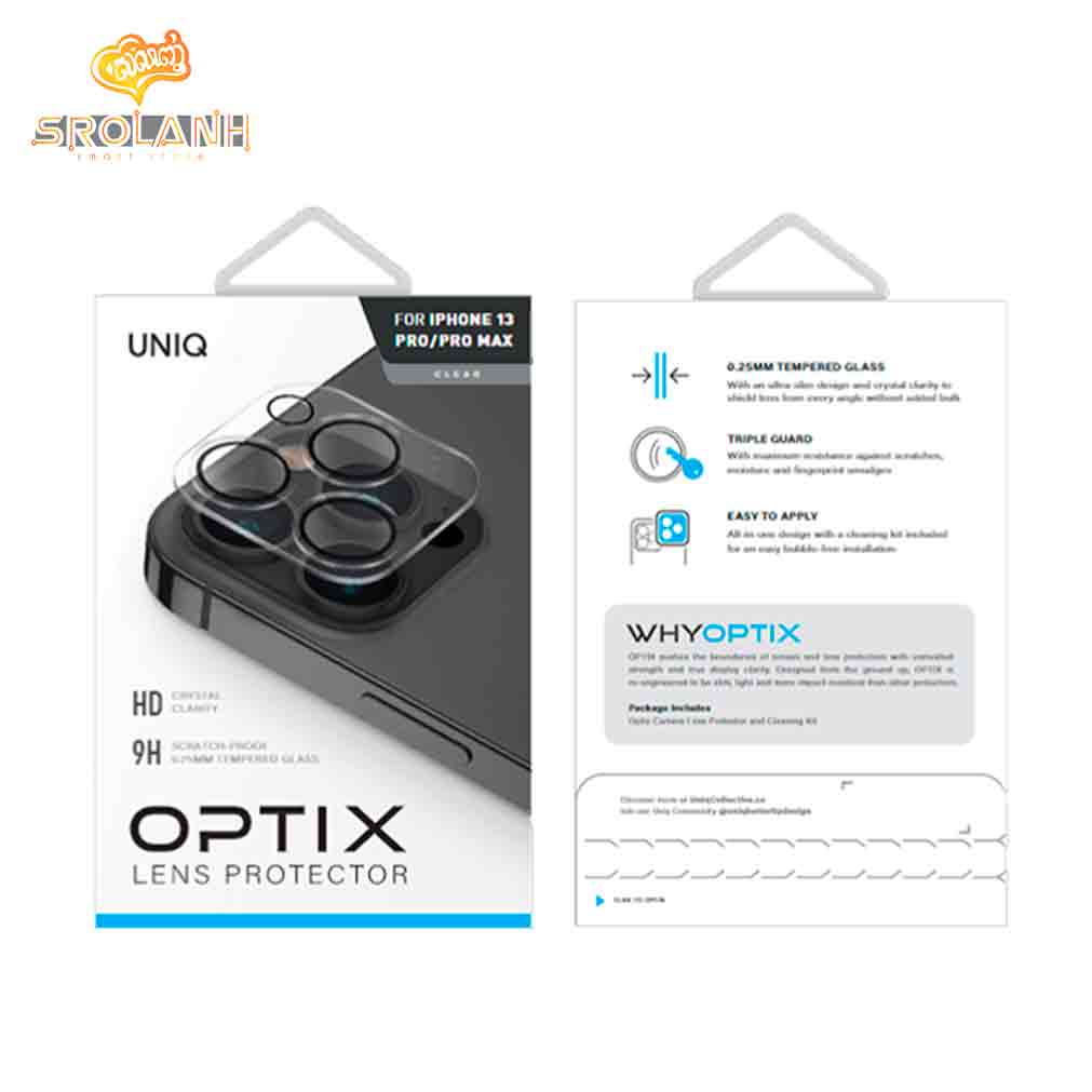 UNIQ Optix iPhone 13 Pro| 13 Pro Max Camera Lens Protector 0.25mm