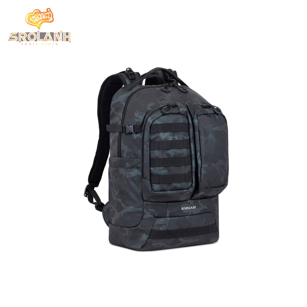 RIVACASE Sherwood 7661 Navy Camo 32L Rucksack 17.3''