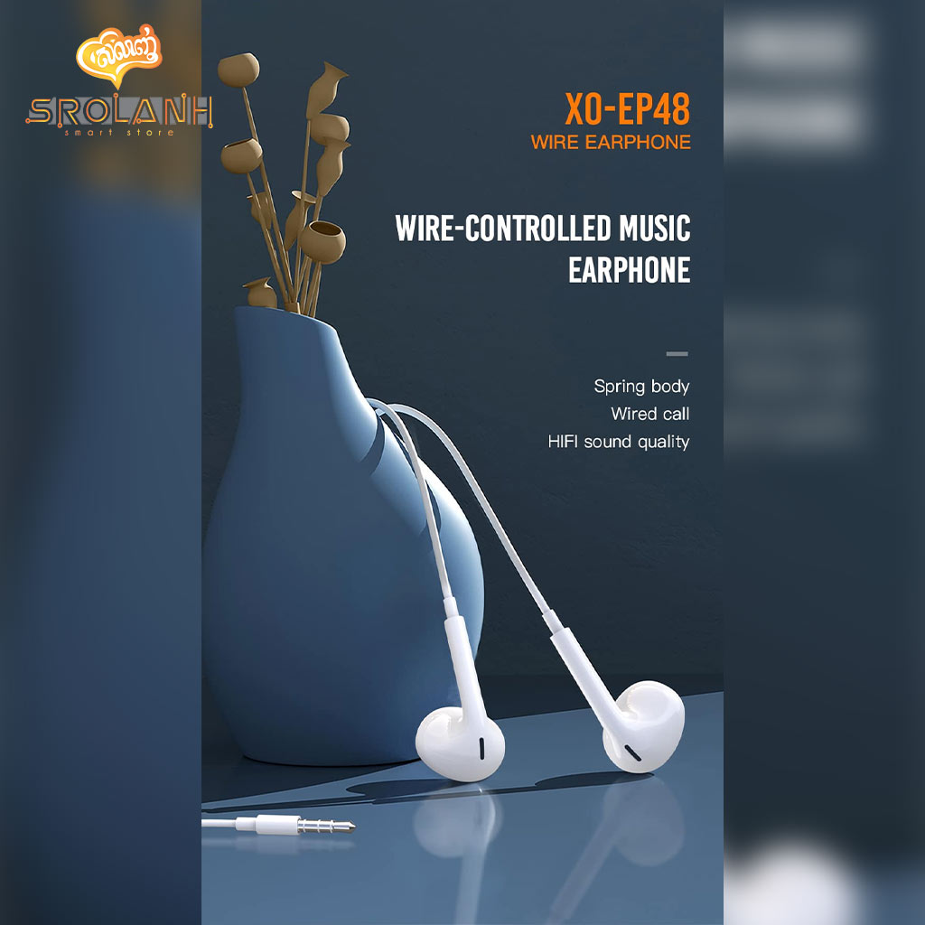 XO EP48 Plastic Semi-in-ear Earphone 1.2M