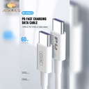 XO NB-Q190A 60W Charger Cable Type-c to Type-c 1M