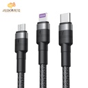 XO NB-Q191 3 in 1 66W Fast Charger USB Cable 1.2M