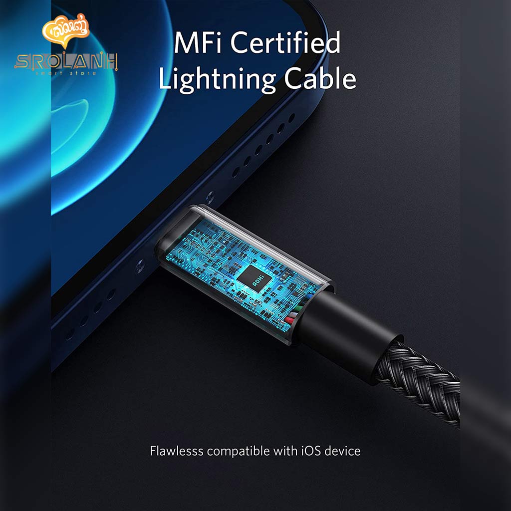 AOHi MagLine+ Nylon USB-C to Lightning[MFi] 6ft/1.8m