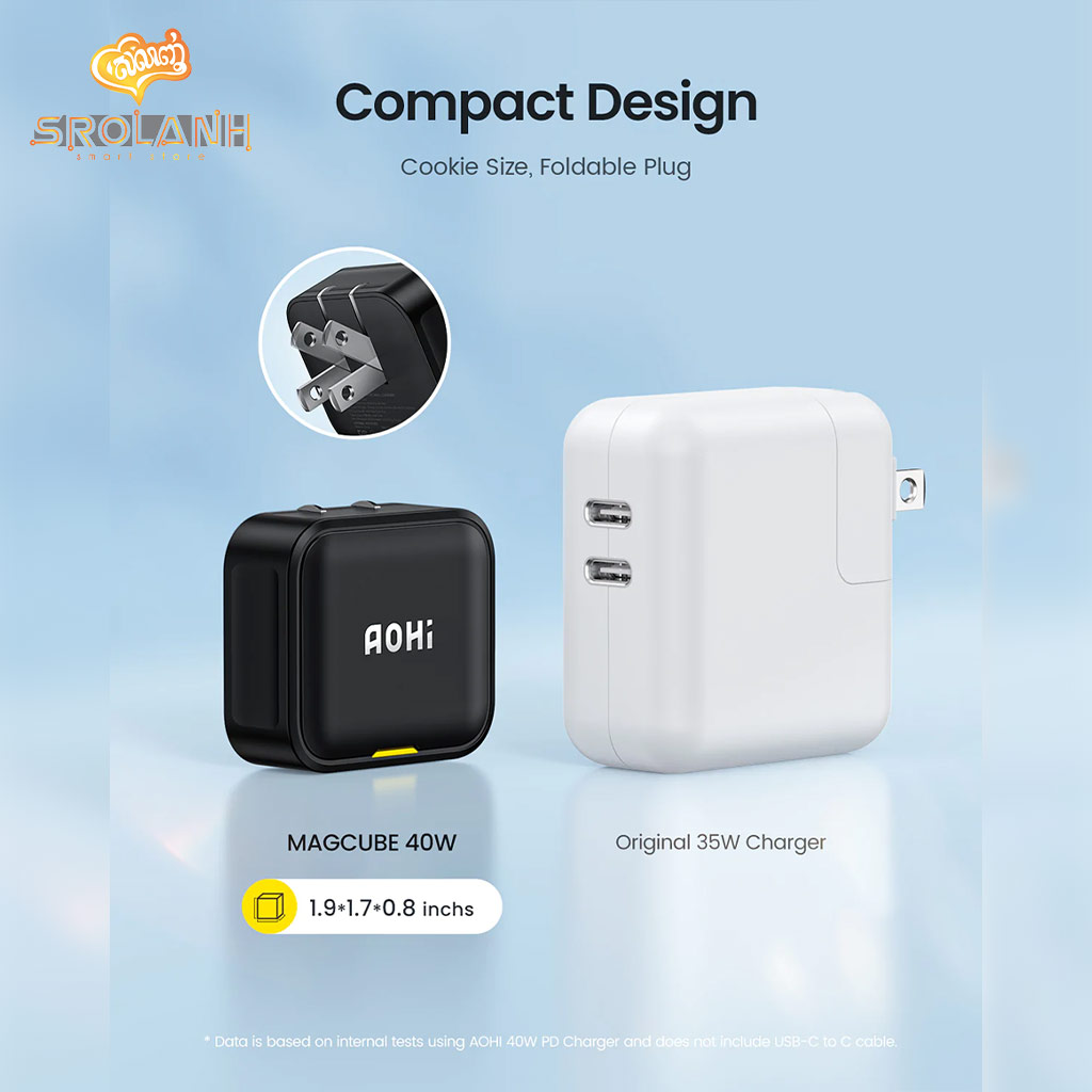 AOHi MagCube 40W Charger with Dual-Port