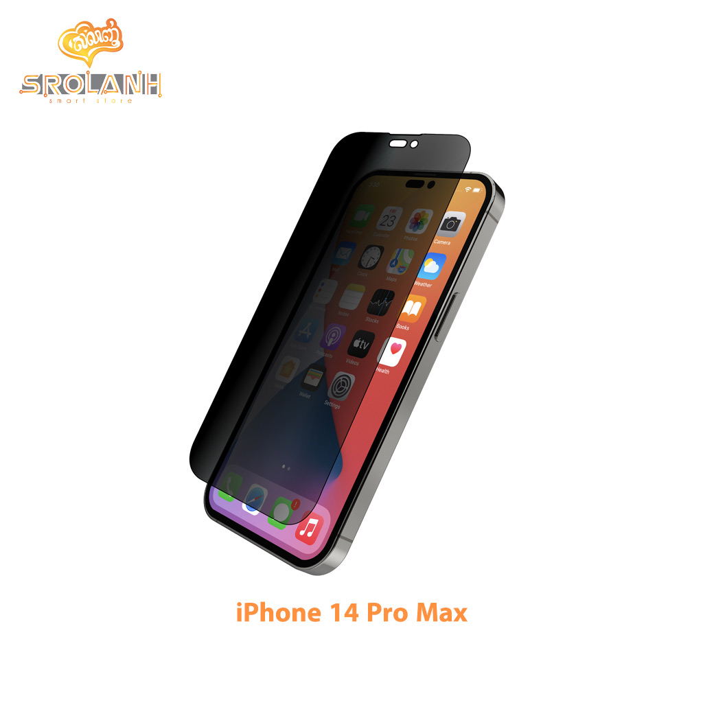 JCPal Preserver Privacy Tempered Glass for iPhone 14 Pro Max 6.7