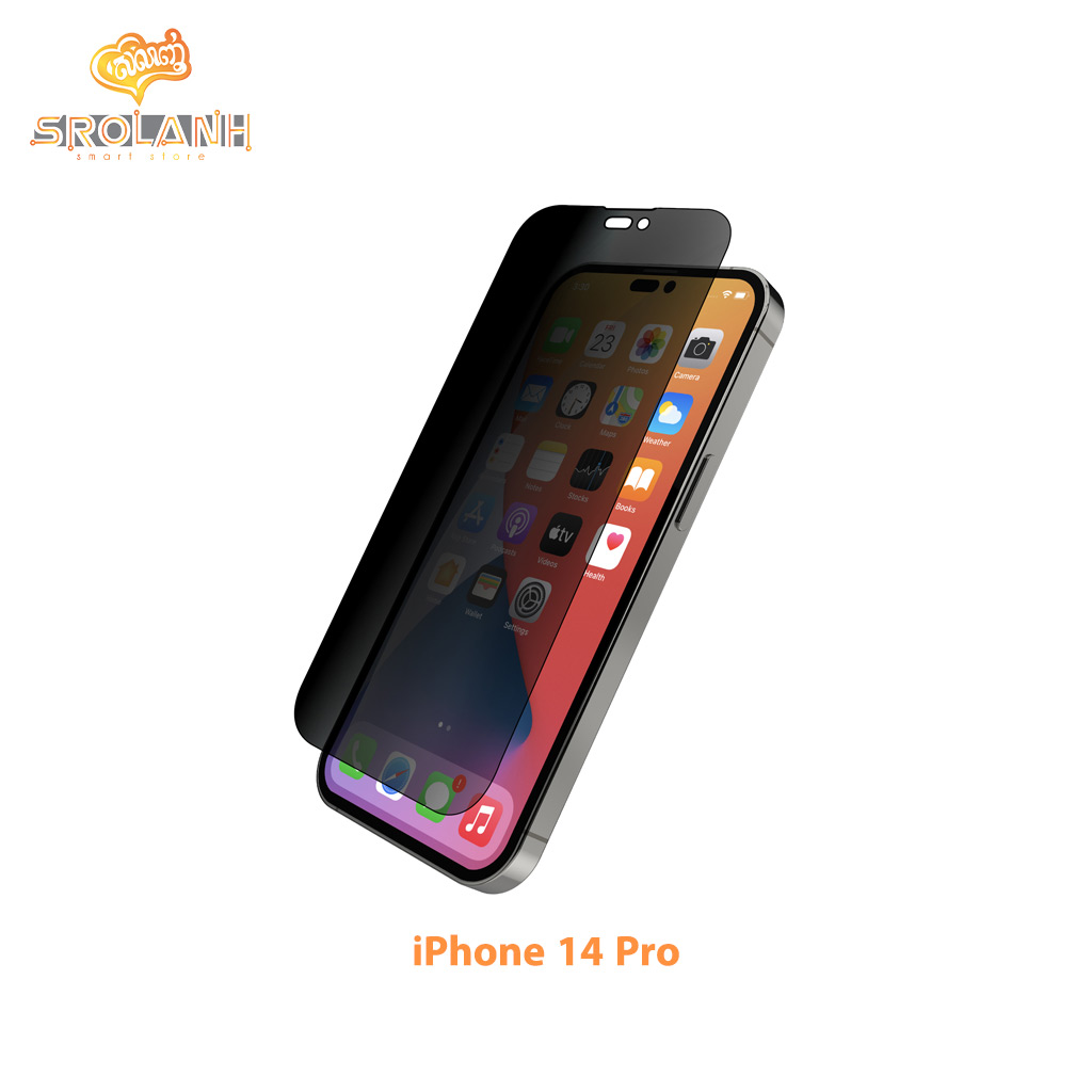 JCPal Preserver Privacy Tempered Glass for iPhone 14 Pro 6.1