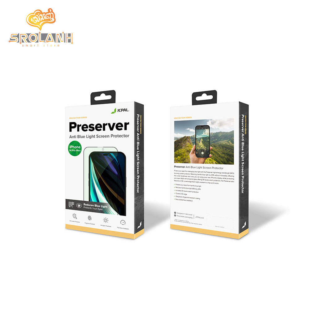 JCPal Preserver Anti Blue Light for iPhone 14 Pro Max 6.7