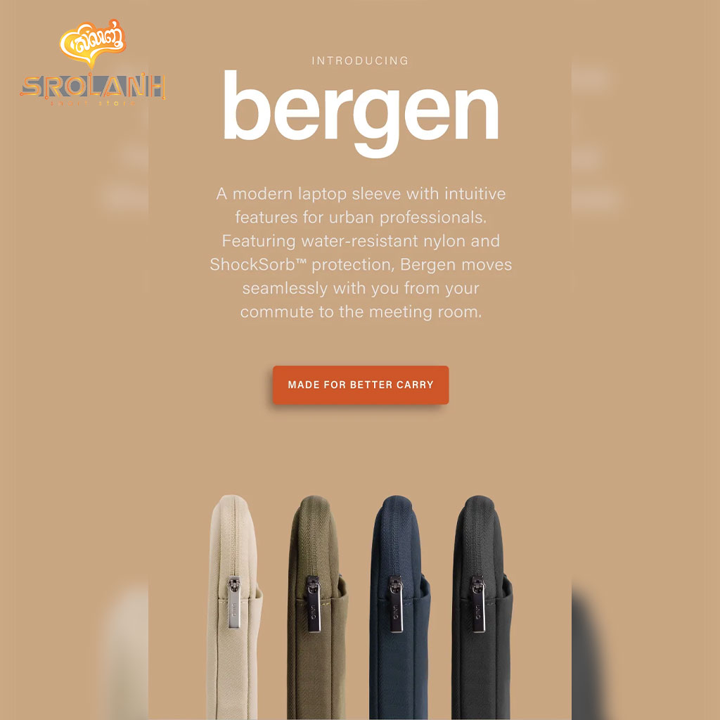 Uniq Bergen Nylon Laptop Sleeve Up to 14"