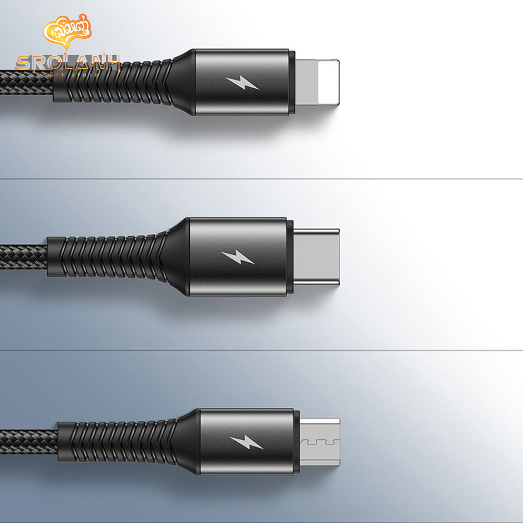 Joyroom 3-in-1 (lightning+typec+micro) 0.15M S-01530G9