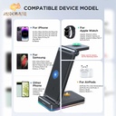 Joyroom 3-in-1 Foldable Wireless Charging Station JR-WQN01