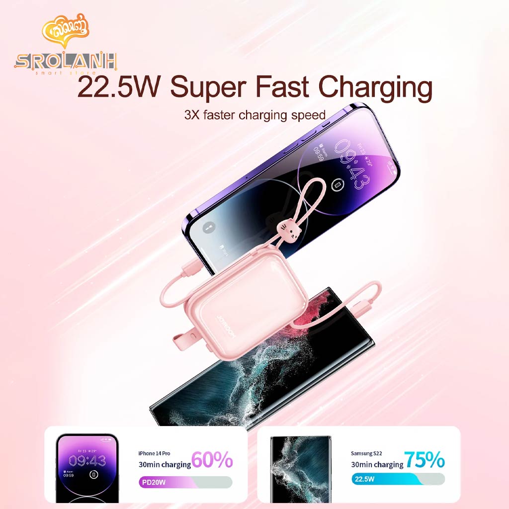 Joyroom Cutie Series 22.5W Power Bank with Kickstand (Lightning&Type-c dual) JR-L008