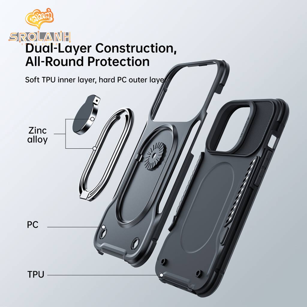 Joyroom Phone Case (PC+TPU+Aluminum alloy Bracket) iPhone 14Pro JR-14S2