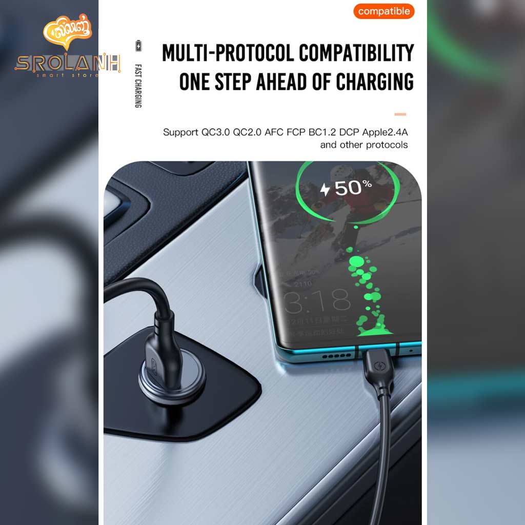 XO CC46 QC3.0 18W Car Charger