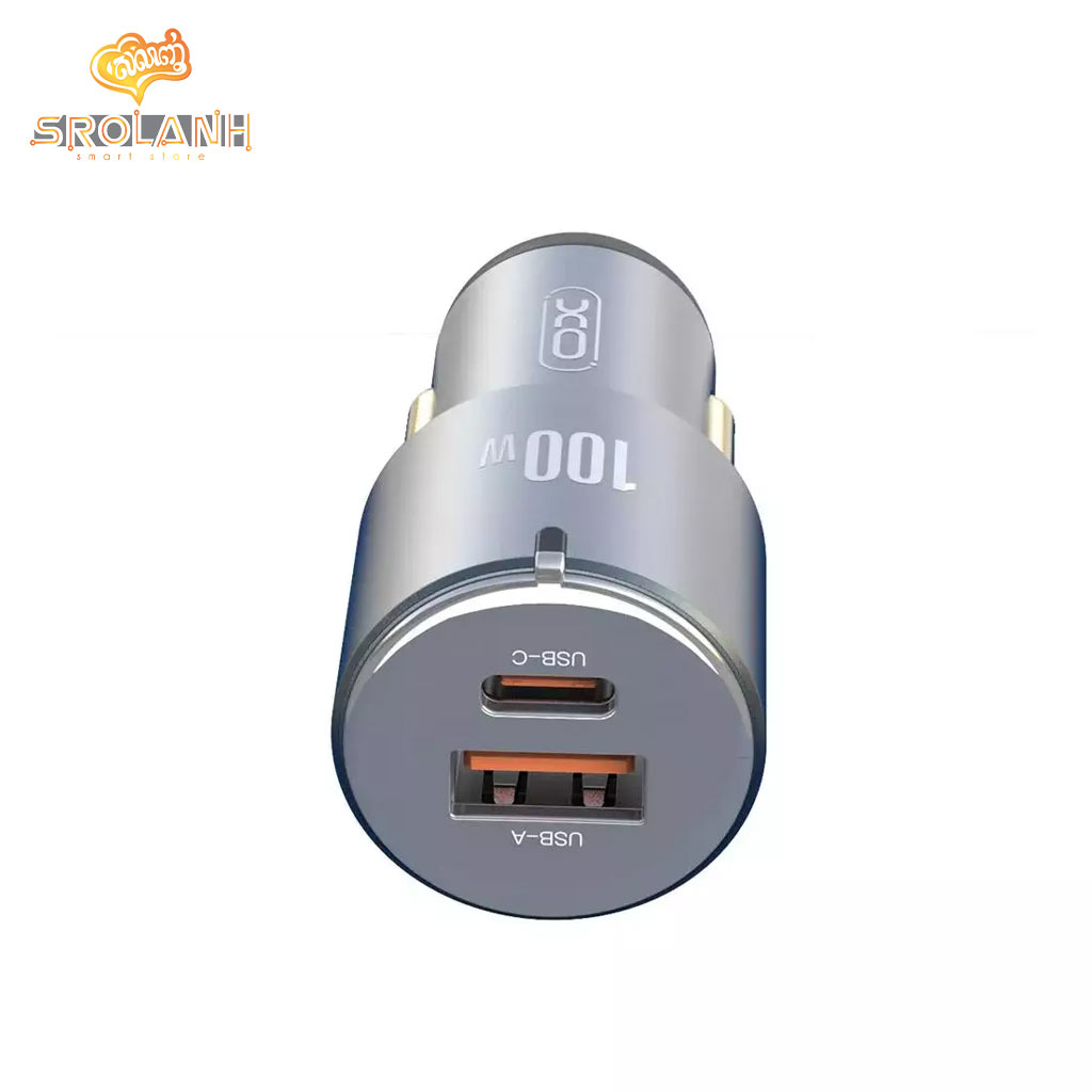 XO CC47 PD65W+USB35W Shared 100W Metal High Power Car Charger