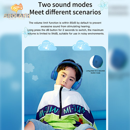 XO BE26 Children's Stereo Wireless Headphone