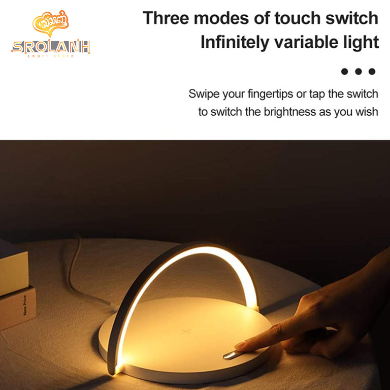 XO WX030 15W Wireless Charger + Night Light + Mobile Phone Holder 3 in 1