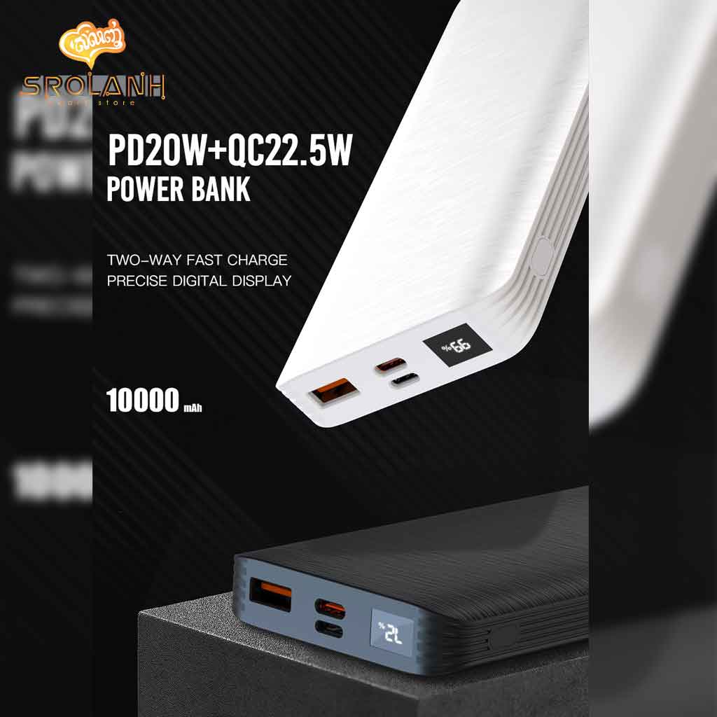 XO PR143 PD20W+QC22.5W Digital Fast Charging 10000mAh