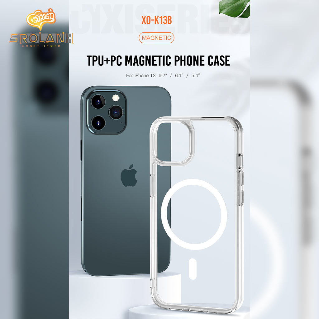 XO-K13B Transparent TPU+PC Magnetic Phone13 6.1