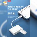 XO HUB006 Lightning 3 in 1 USB+SD+TF