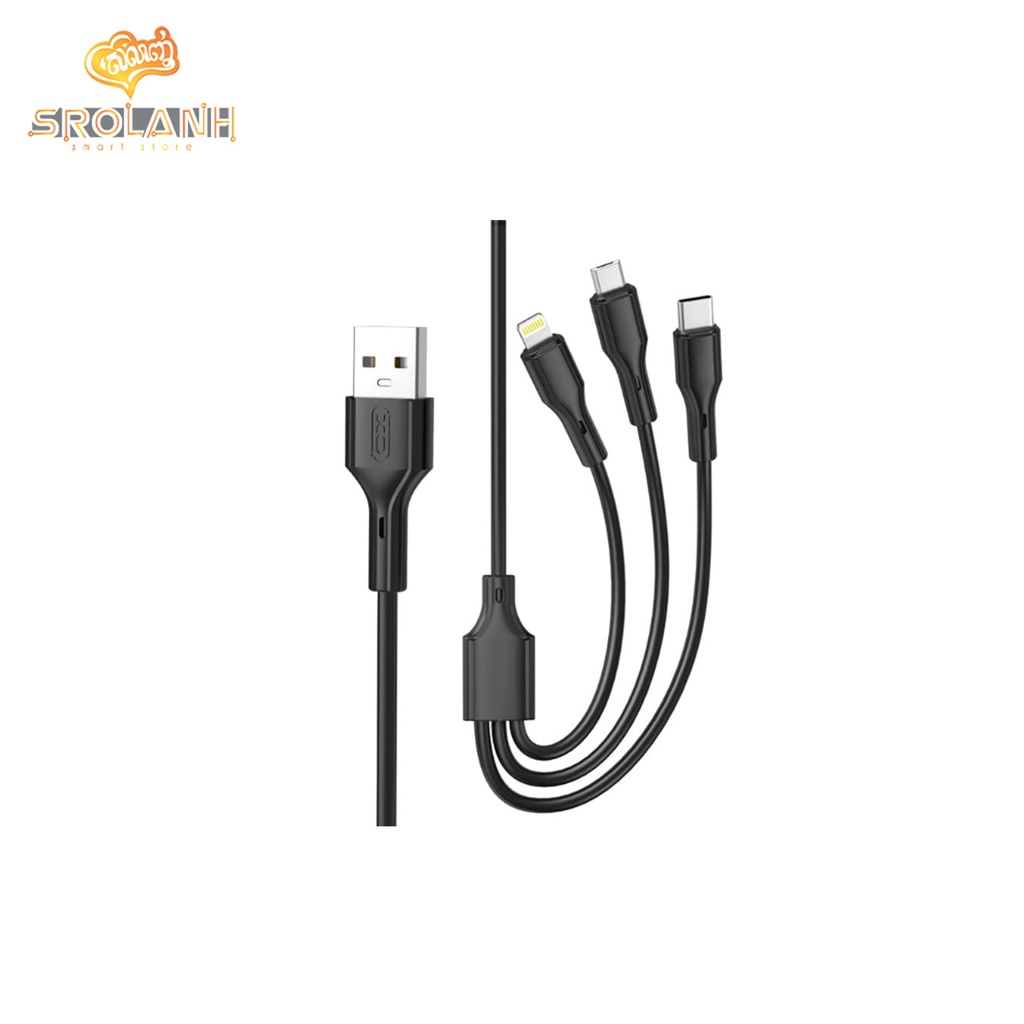 XO NB230 2.4A Rock Series 3 in 1 Data Cable